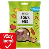 Želé cukríky s ovocnými príchuťami s kyslou cukrovou posýpkou 100 g