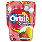 Wrigley's Orbit Refreshers žuvačka bez cukru s jahodovou a citrónovou príchuťou 30 ks 67 g
