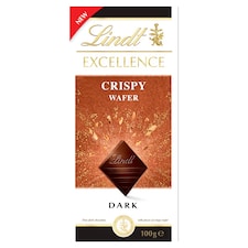 Lindt Excellence Horká čokoláda s kúskami chrumkavej sušienky 100 g