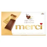 merci mliečna a biela čokoláda s kávovou príchuťou 100 g