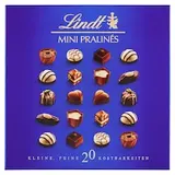 Lindt Mini Pralinés kolekcia plnených čokoládových bonbónov z mliečnej a horkej čokolády 100 g