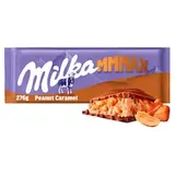 Milka Peanut Caramel mliečna čokoláda z alpského mlieka s arašidovou náplňou a karamelom 276 g