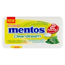 Mentos Clean Breath Lemonmint cukríky 21 g