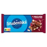 ORION Študentská pečať Mliečna čokoláda s arašidmi, želé a kúskami s chuťou višní 170 g