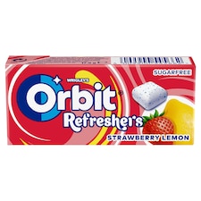 Wrigley's Orbit Refreshers žuvačka bez cukru s jahodovou a citrónovou príchuťou 8 ks 17,9 g