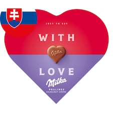 Milka bonboniéra I Love Milka, lieskooriešková náplň 44 g