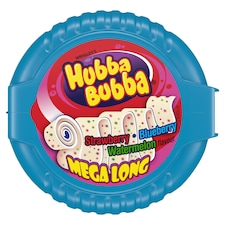Hubba Bubba Mega Long žuvačka s príchuťou jahody, čučoriedky a melónu 56 g