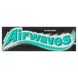 Wrigley's Airwaves Black Mint žuvačka bez cukru s príchuťou mentolu a anízu 10 ks 14 g