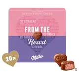 Milka bonboniéra I Love Milka, jahodová náplň 110 g