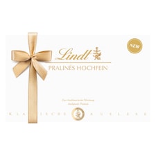 Lindt Pralinés Hochfein zmes plnených čokoládových bonbónov z mliečnej čokolády 200 g