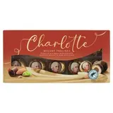 Charlotte Mozart Pralines pralinky v horkej a mliečnej čokoláde, s lieskovoorieškovým nugátom 200 g