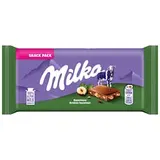 Milka Broken Hazelnut mliečna malá čokoláda z alpského mlieka s drvenými lieskovými orechmi 45 g