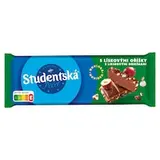 ORION Študentská pečať Mliečna čokoláda s kúskami lieskových orieškov, s hrozienkami a želé 90 g