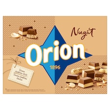 ORION Nugát pralinky z arašidového nugátu a mliečnej čokolády 166 g