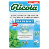 Ricola Fresh Mint švajčiarsky bylinný drops bez cukru 40 g