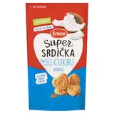 Emco Super srdíčka pšeničné sušienky s kokosom 140 g