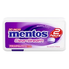 Mentos CleanBreath Berry funkčné cukríky 21 g