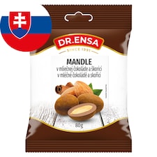 Dr. Ensa Mandle v mliečnej čokoláde a škorici 80 g