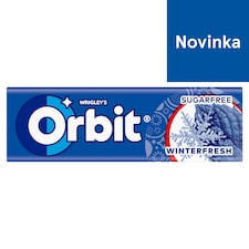 Wrigley's Orbit Winterfresh žuvačka bez cukru s mätovou a mentolovou príchuťou 10 ks 14 g