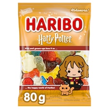 Haribo Harry Potter želé s ovocnými príchuťami a kolovou príchuťou 80 g
