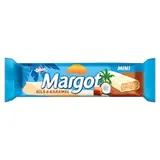 Margot mini biela a karamel, sójová tyčinka máčaná v bielej poleve s kúskami karamelu, 40 g