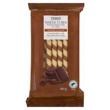 Oblátkové trubičky s čokoládovým krémom 280 g