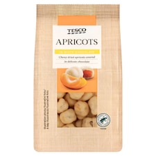 Sušené marhuľové kocky v bielej čokoláde 120 g