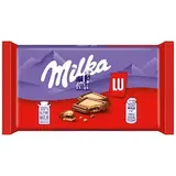 Milka LU mliečna malá čokoláda z alpského mlieka so sušienkami LU 35 g