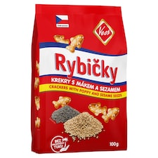 Vest Rybičky krekery s makom posypané sezamom 100 g