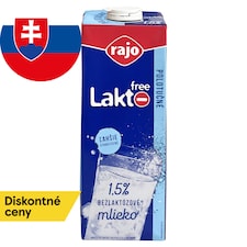 Rajo Lakto Free Mlieko polotučné 1,5% 1 l