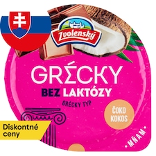 Zvolenský Jogurt grécky typ čokoláda-kokos bez laktózy 125 g