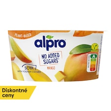 Alpro sójová alternatíva jogurtu bez pridaného cukru mango 135 g