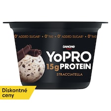 YoPRO odtučnený zakysaný výrobok - Stracciatella 160 g