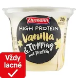 Ehrmann High Protein Vanilla & Topping with Protein 200 g