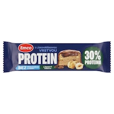 Emco Proteínová tyčinka s lieskovými orechmi v mliečnej čokoláde 45 g