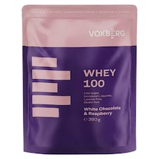 Voxberg Protein Whey 100 bielkovinový prášok príchuť biela čokoláda 13 x 30 g (390 g)