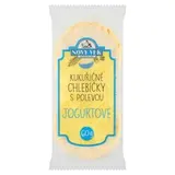 Nový Věk Chlebíčky kukuričné s bielou polevou s jogurtovou chuťou 60 g