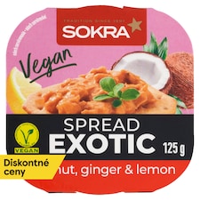 Sokra Vegánska nátierka s hrachovou na exotický spôsob 125 g