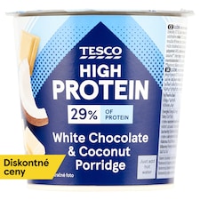 High Protein instantná ovsená kaša s kúskami bielej čokolády, kokosom a kúskami mandlí 65 g