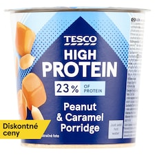 High Protein instantná arašidová ovsená kaša s kúskami arašidov a karamelovými kúskami 65 g