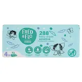 Fred & Flo Detské vlhčené obrúsky pre citlivú pokožku neparfumované 4 x 72 ks