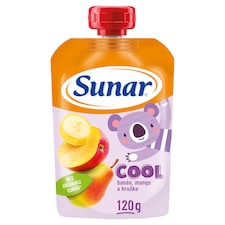 Sunar Cool ovocné kapsička hruška, banán, mango 12m+, 120 g