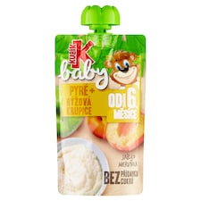 Kubík Baby Pyré jablko, marhuľa, ryžová krupica 100 g