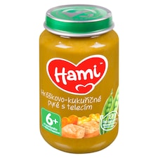 Hami príkrm Hráškovo-kukuričné pyré s teľacím 200 g