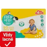 Fred & Flo Ultra Dry plienky Maxi 4 8-14 kg 50 ks
