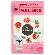 Leros Detský čaj malinka 20 x 2 g (40 g)