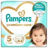 Pampers Premium Care Veľkosť 5, 44 Plienok, 11kg-16kg
