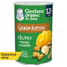 GERBER Organic chrumky s mangom a banánom 35 g