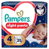 Pampers Nočné Plienkové Nohavičky Veľkosť 4, 25 Plienok, 9kg-15kg