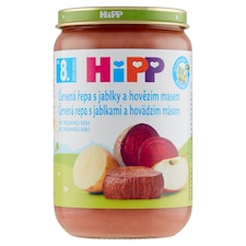 HiPP Bio červená repa s jablkami a hovädzím mäsom 220 g